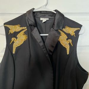 Target X Altuzara Gold & Black Dress with Birds